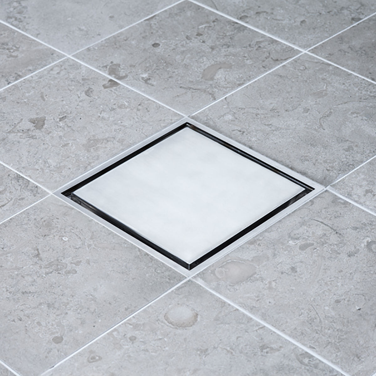Golvbrunnssil Tile In Frame 147 Rostfri Borstad Syrafast