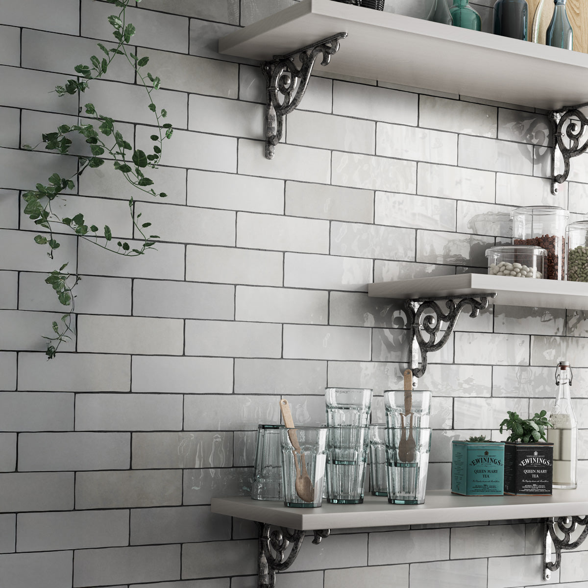 Provbit Kakel Creativa White Blank 6,5x20