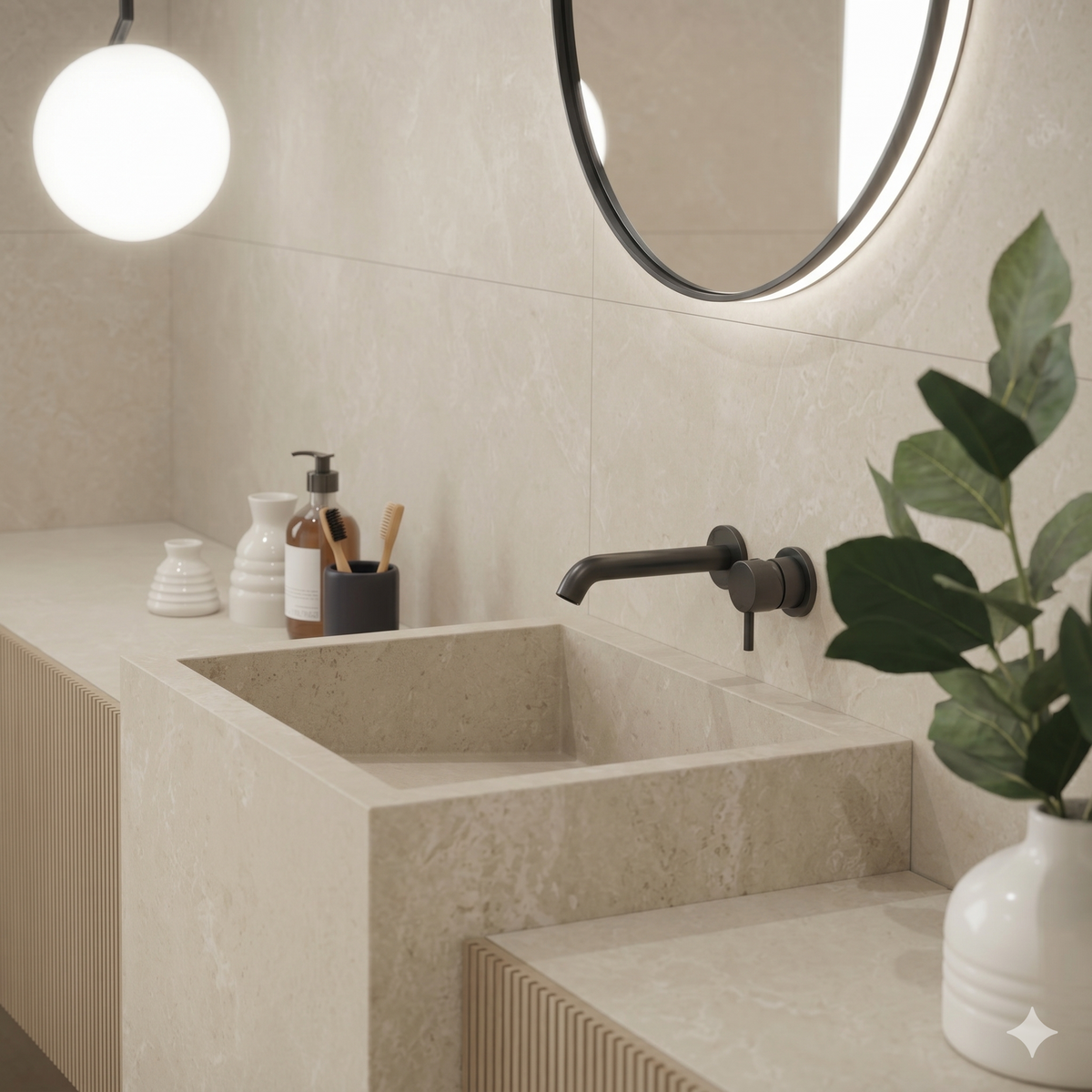 Klinker Hauteville Kalksten Cream Matt 60x60