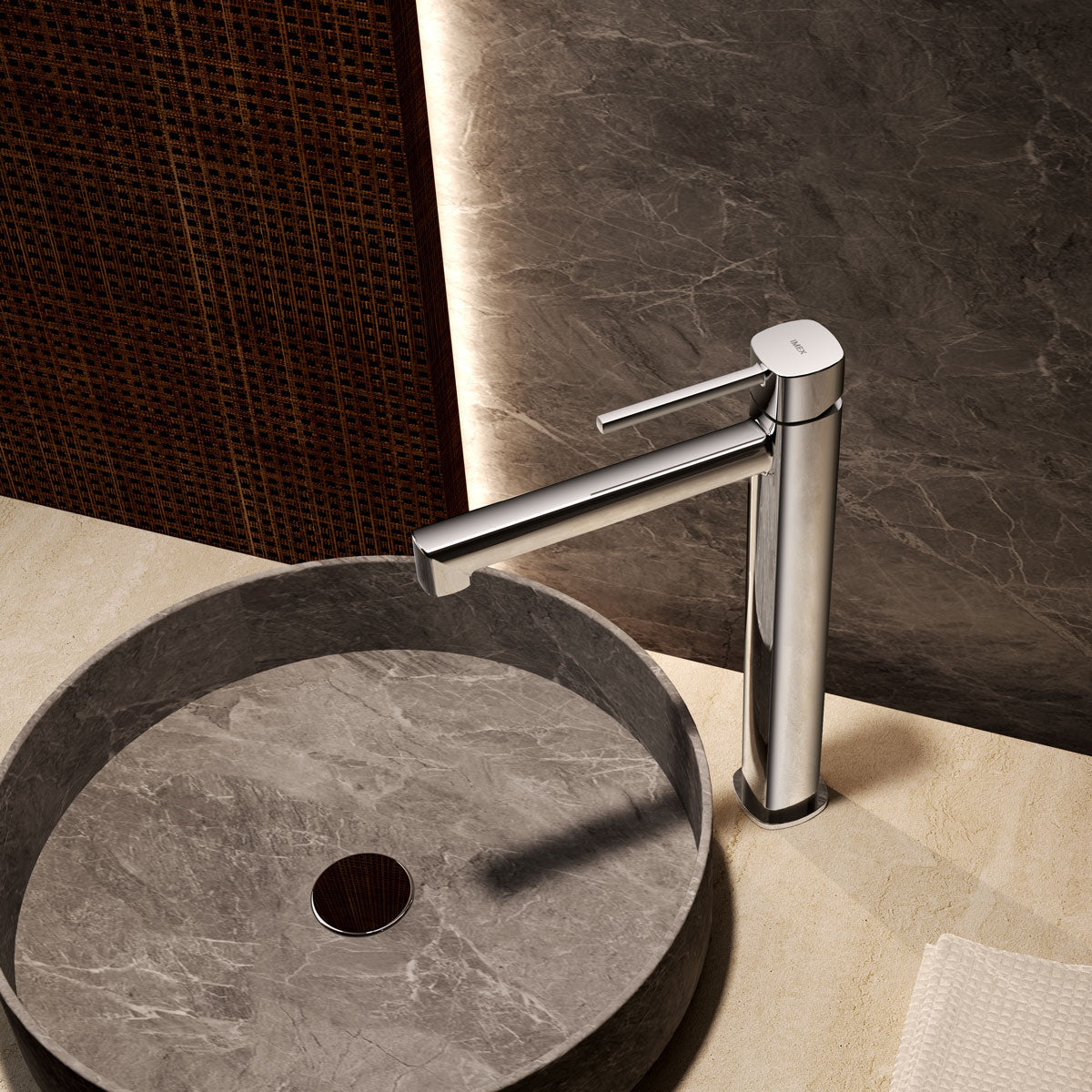 Tvättställsblandare Toscana Hög Krom
