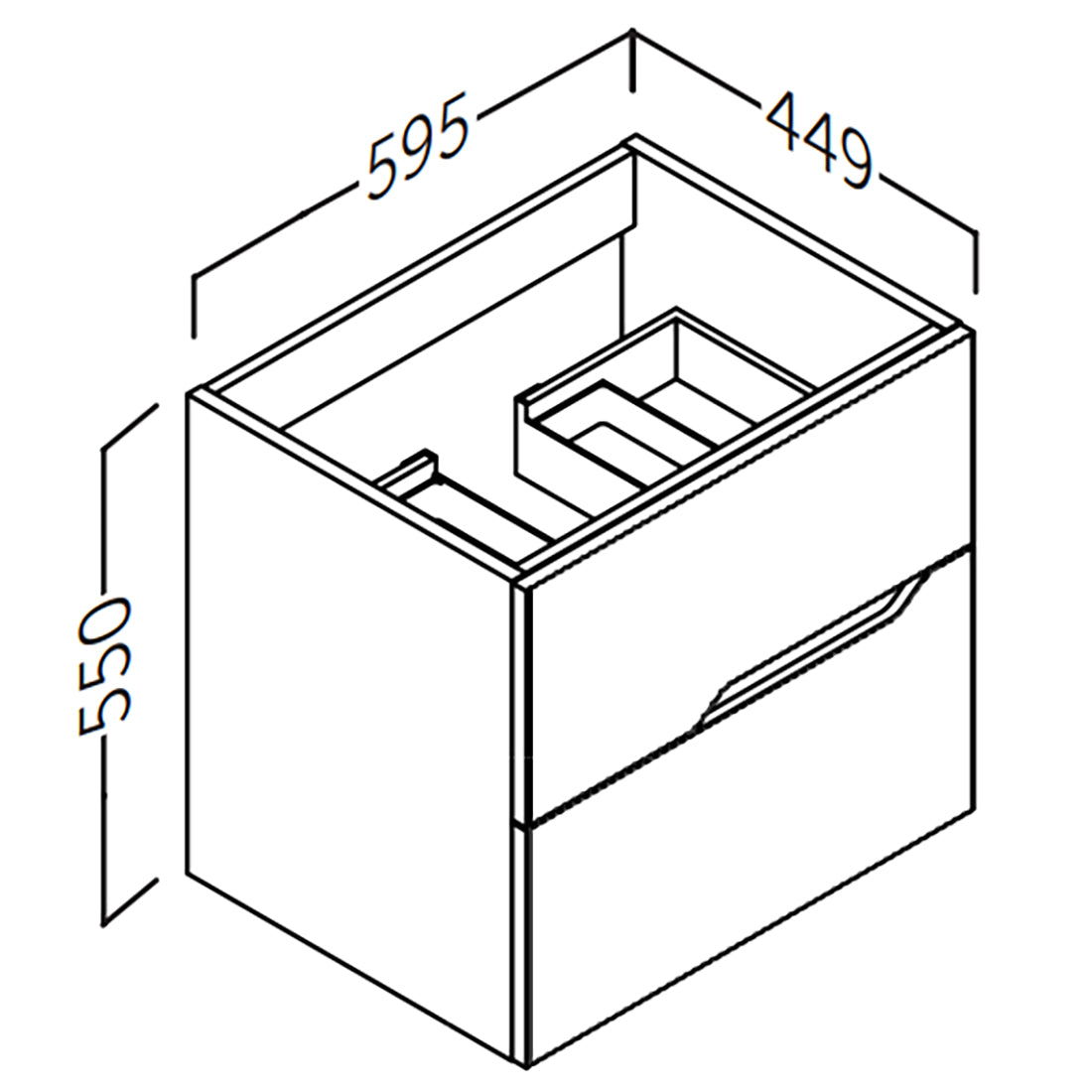 Kommod 60 cm Tenfors Bambu Mullvad Matt