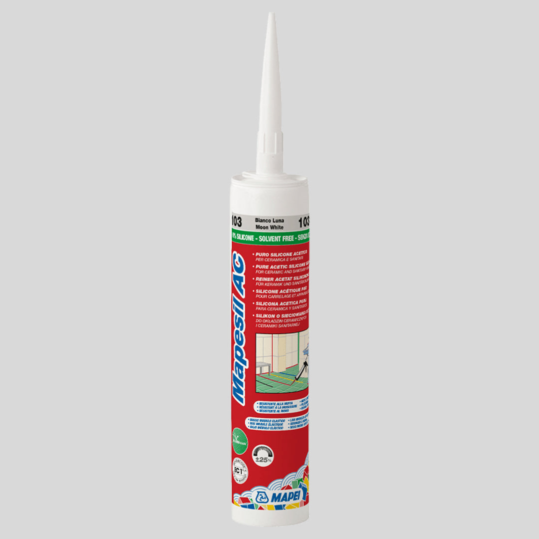 Mapesil AC Silikonfogmassa 103 Moon White