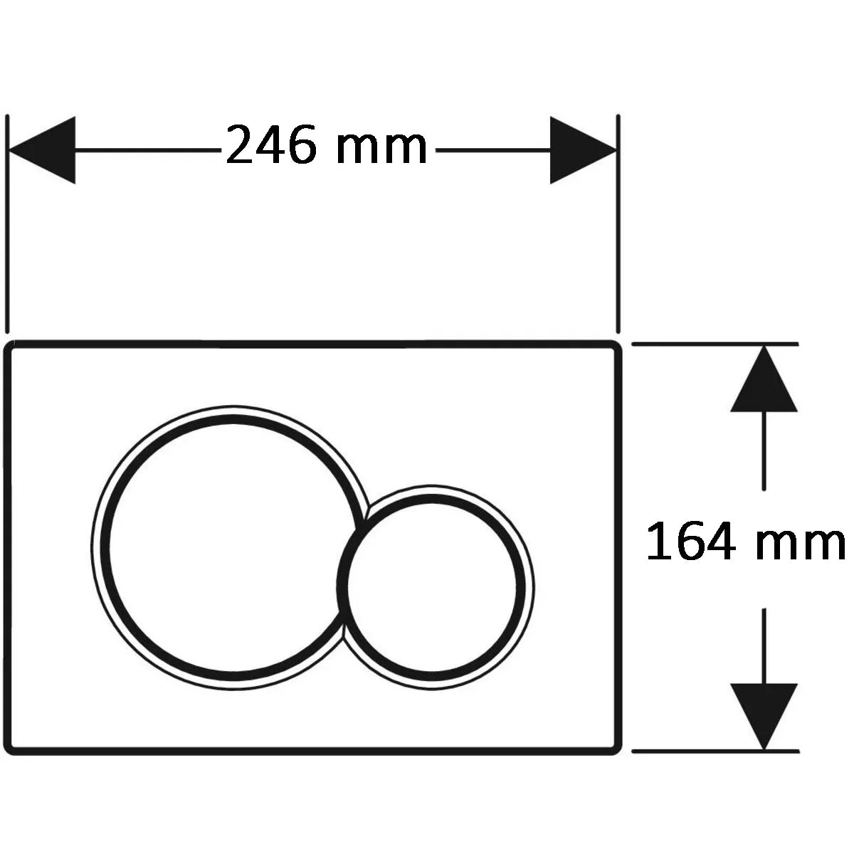 Spolknapp Geberit Sigma 01 Vit
