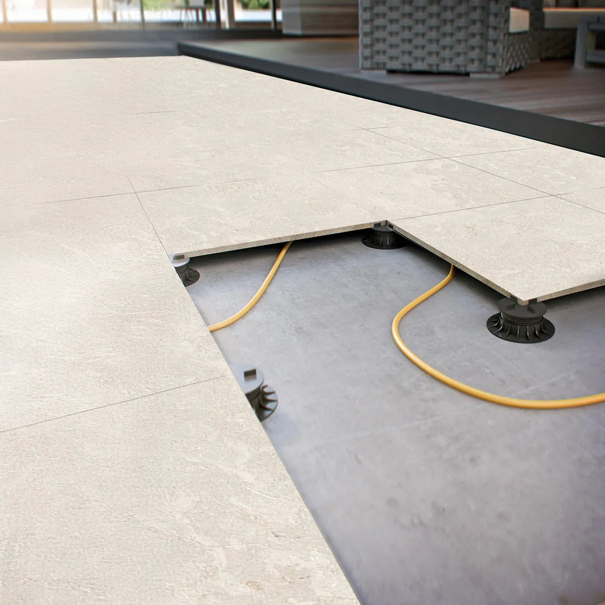Uteklinker Limerock Beige 60x60 20 mm