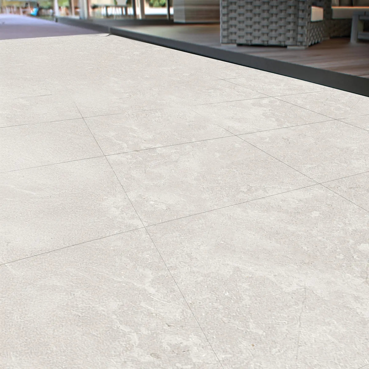 Uteklinker Limerock Greige 60x60 20 mm