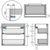 Badrumsmöbel Set Tenfors Smidig 50 cm Ek