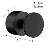 Enkelkrok Smedbo House Svart Matt 2-pack