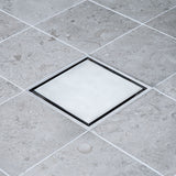 Golvbrunnssil Tile In Frame 147 Rostfri Borstad Syrafast