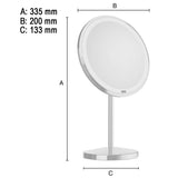 Sminkspegel Smedbo Glow Fristående LED Krom Blank