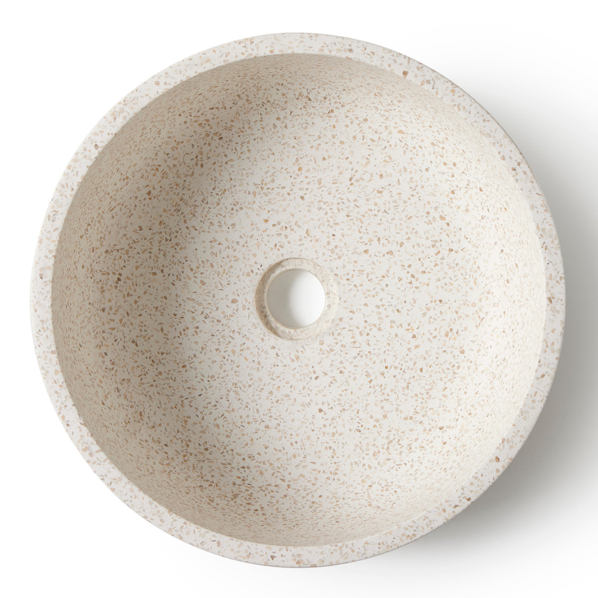 Fristående Tvättställ Terrazzo Vit 39x39x14 cm