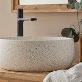 Fristående Tvättställ Terrazzo Vit 39x39x14 cm