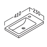 Badrumsmöbel Set Tenfors Stella 40 cm Vit Matt med spegel