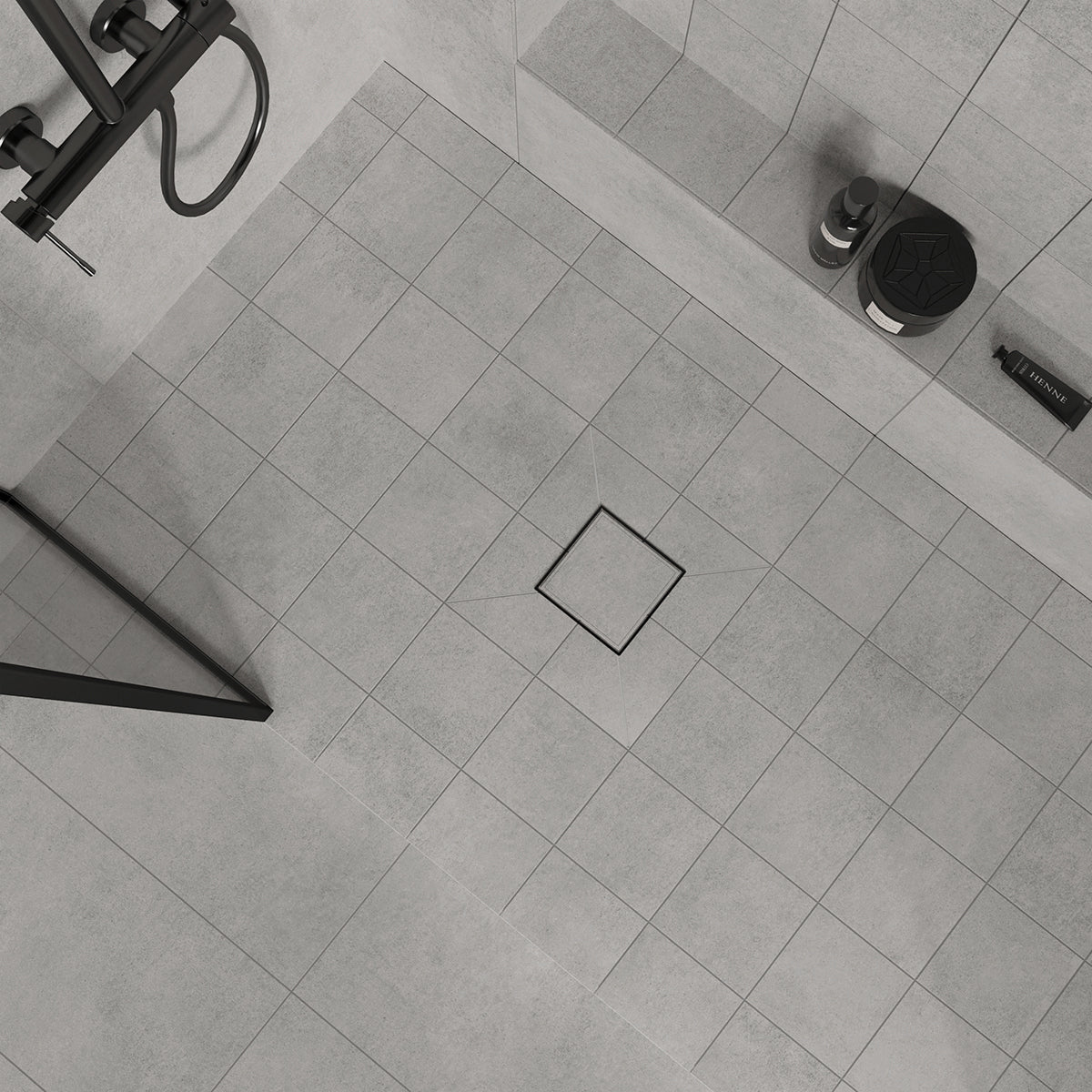 Paketpris! 4.41 m² Klinker Concrete Light Grey Matt 15x15 (99:-/m²)