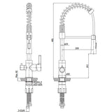 Köksblandare Hafa Dine Krom med Diskmaskinsavstängning