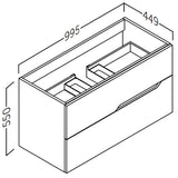 Kommod 100 cm Tenfors Bambu Mullvad Matt