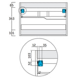 Kommod 100 cm Tenfors Bambu Vit Matt