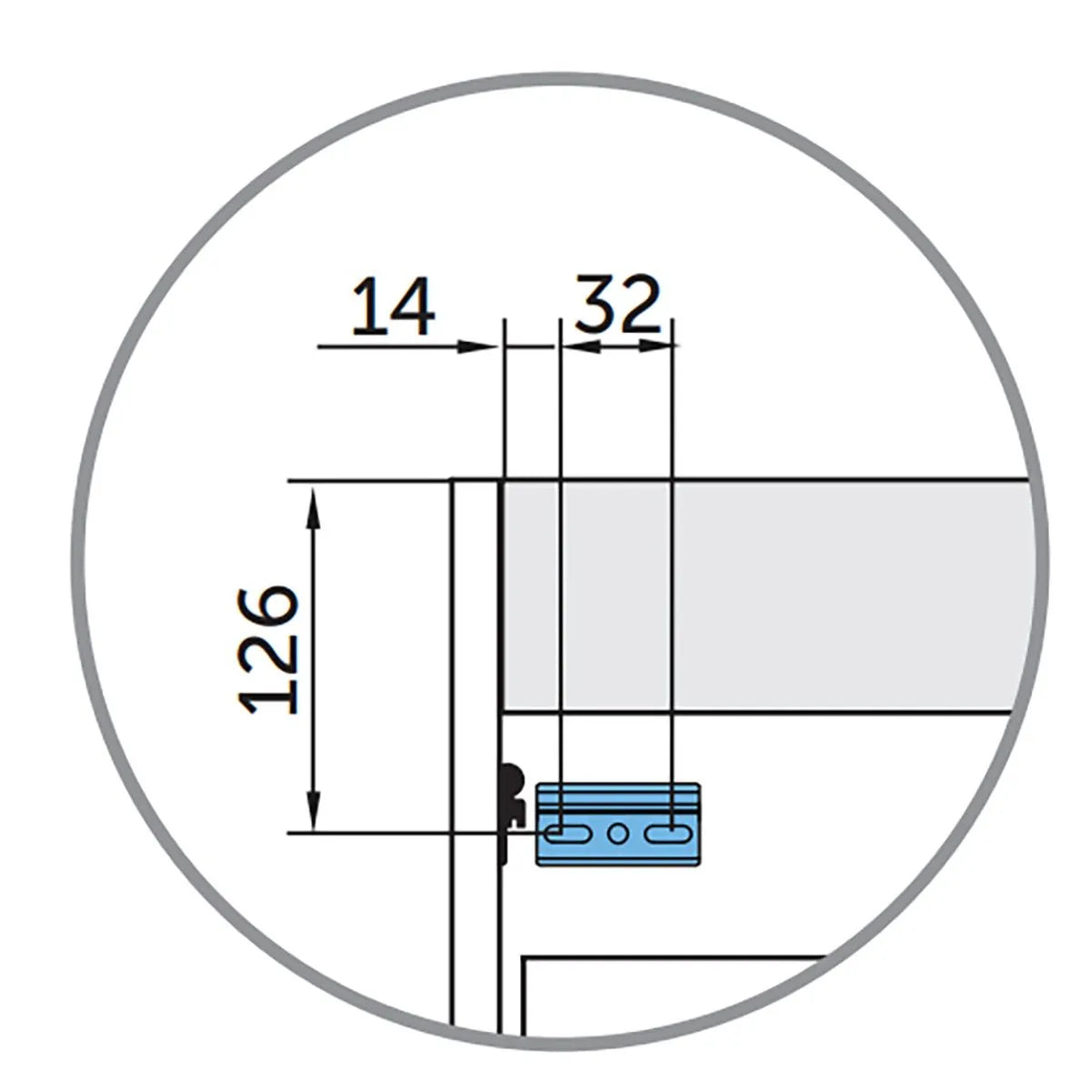 Kommod 120 cm Tenfors Allmoge Marin Blå