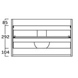 Kommod & Tvättställ 60 cm Tenfors Norrvik Vit Matt