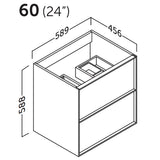 Kommod & Tvättställ 60 cm Tenfors Nordlig Ek