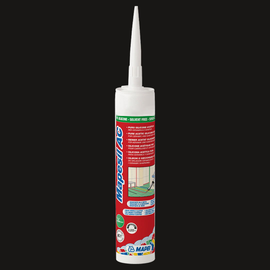 Mapesil AC Silikonfogmassa 120 Black