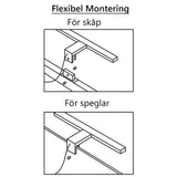 Spegelbelysning 30 cm Krom 4000K Tenfors Esther