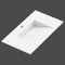 Swatch för Tvättställ Solid Surface Tenfors Flow 80 cm Vit Matt