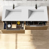 Tvättställ Solid Surface Tenfors Flow 120 cm Vit Matt