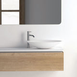 Fristående Tvättställ Solid Surface Tenfors Oval 57x41 cm Vit Matt