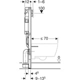 WC-fixtur Geberit Duofix Sigma H112